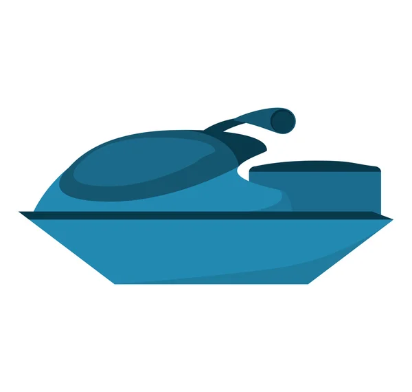 Vehículo jetski icono aislado — Vector de stock