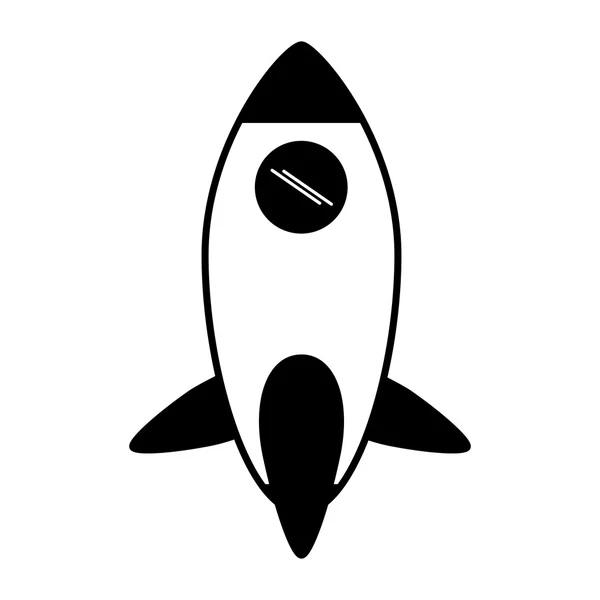 Rocket space transport isolated icon — Διανυσματικό Αρχείο