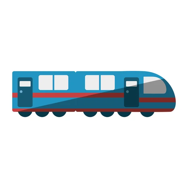 Vehículo de transporte de tranvía icono aislado — Vector de stock