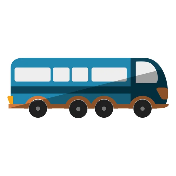 Autobus trasporto pubblico isolato icona — Vettoriale Stock