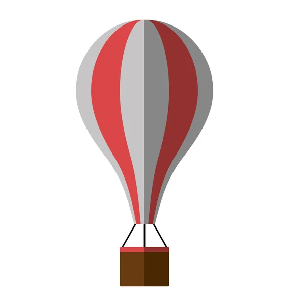热气球空中飞孤立的图标 — 图库矢量图片