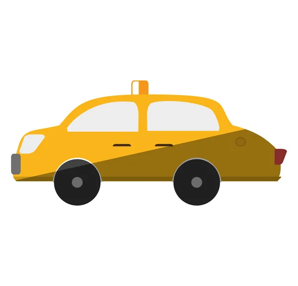 Taxi vehicle service public isolated icon — Stock vektor