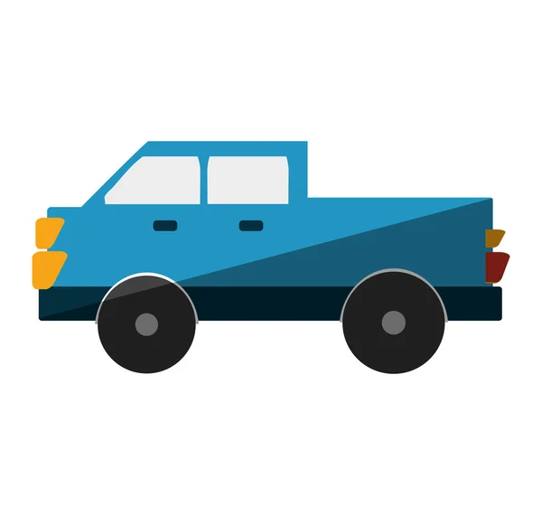 Van vehicle transport isolated icon — Stock vektor