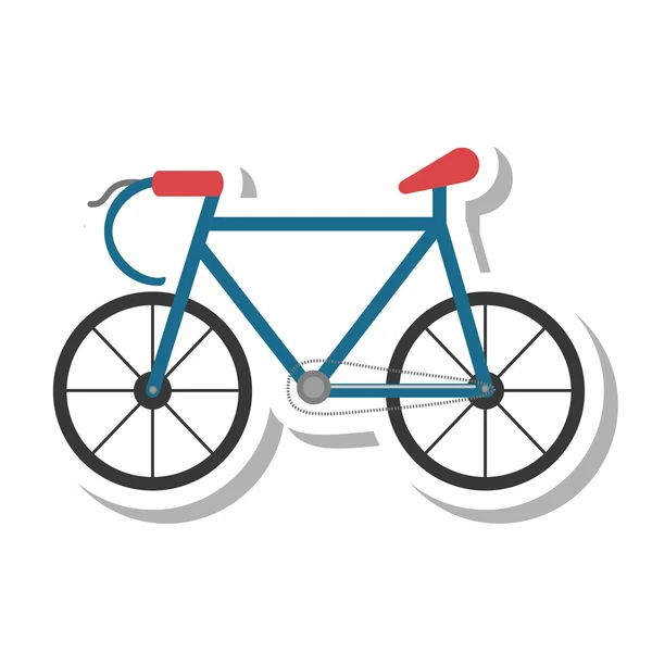 Bicycle vehicle isolated icon — Stock Vector