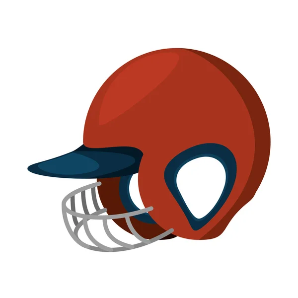 Equipo casco de béisbol icono uniforme — Vector de stock