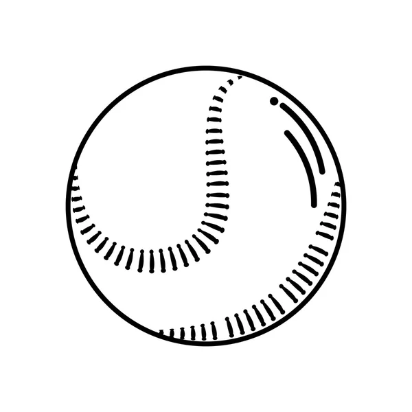 Baseball ball equipment isolated icon — Διανυσματικό Αρχείο