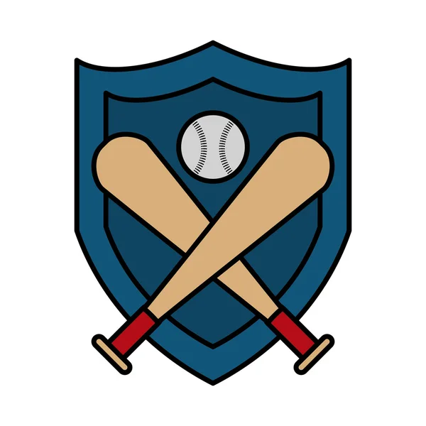 Batte de baseball icône isolée — Image vectorielle