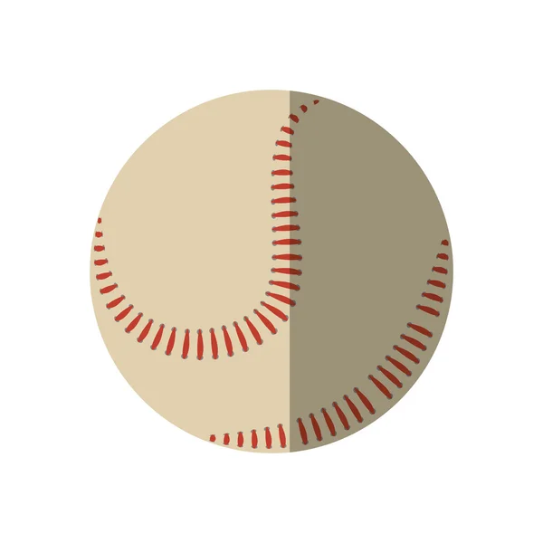Bola de beisebol equipamento ícone isolado — Vetor de Stock