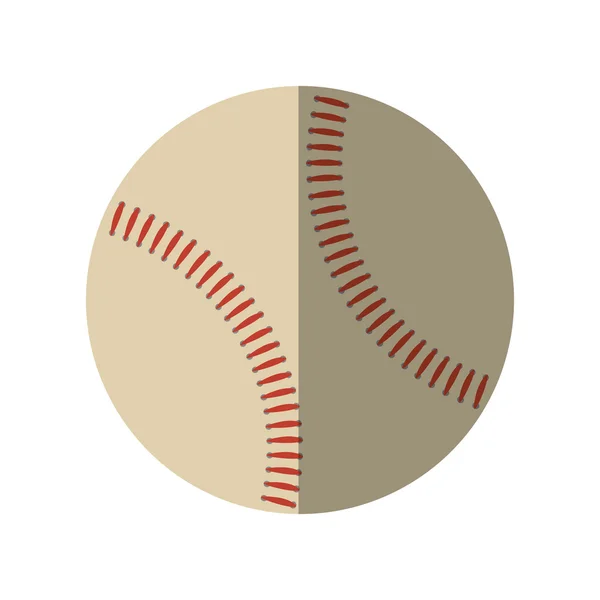 Bola de beisebol equipamento ícone isolado — Vetor de Stock