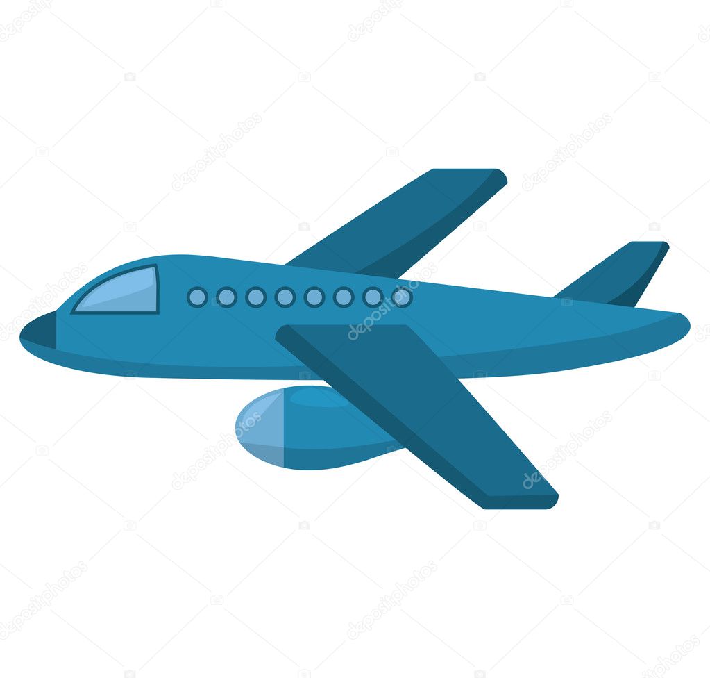 airplane fly isolated icon