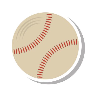 beyzbol topu ekipman izole simgesi