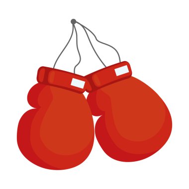 Eldiven Boks ekipman izole simgesi