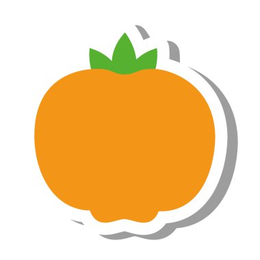 turuncu turunç meyvesi izole edilmiş simge