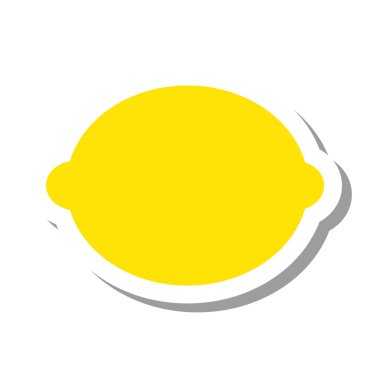 limon meyve narenciye izole simgesi