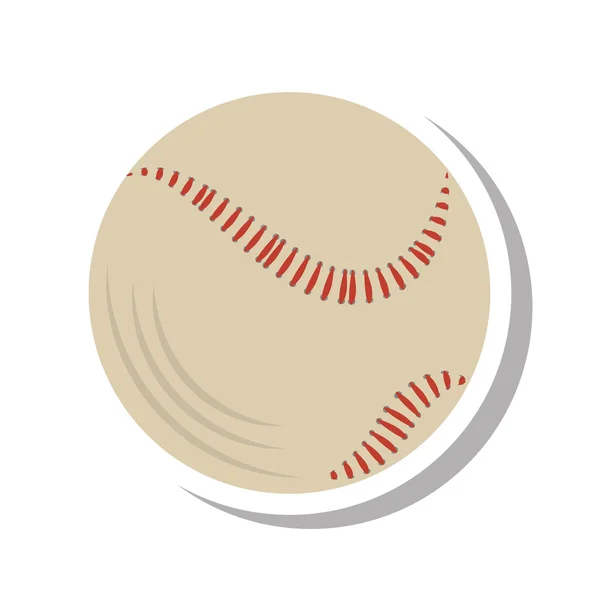 Baseball ball equipment isolated icon — ストックベクタ