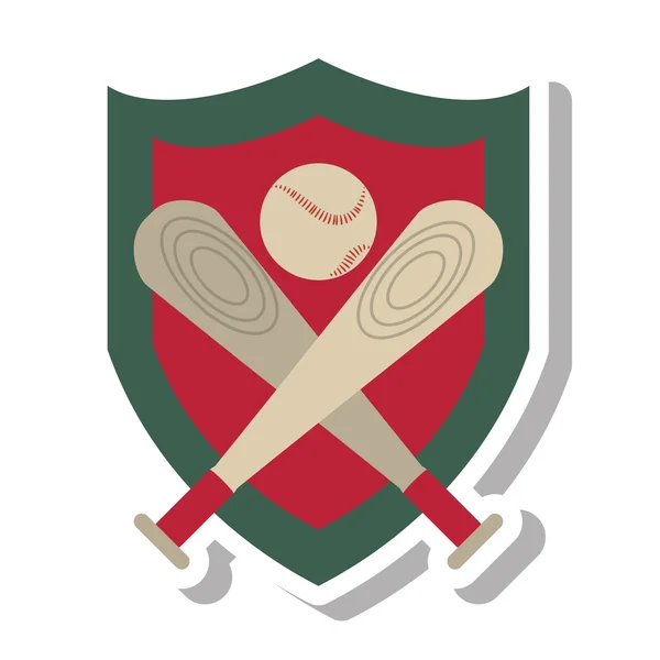 Béisbol bate aislado icono — Vector de stock