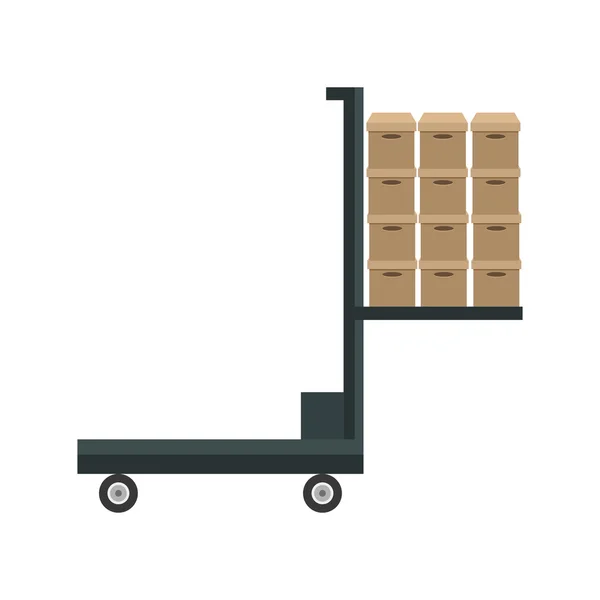 Ícone de serviço de entrega de carrinho —  Vetores de Stock