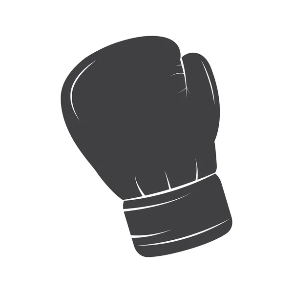 Luva de boxe equipamento ícone isolado — Vetor de Stock
