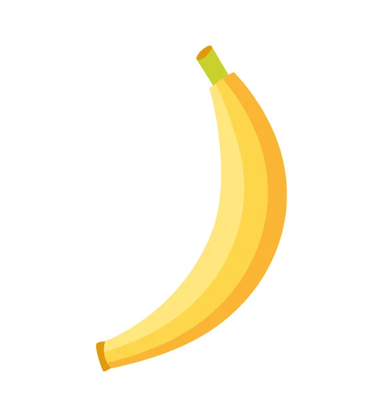Plátano fruta tropical icono — Vector de stock