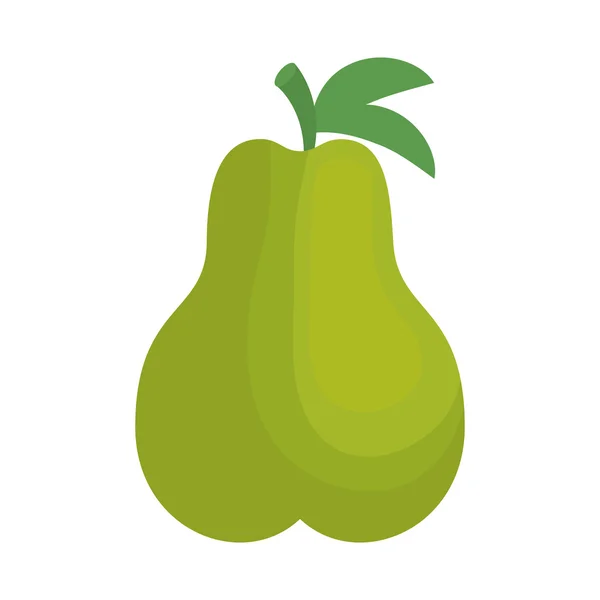 Pera fruta fresca icono aislado — Vector de stock