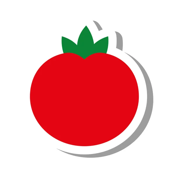 Tomat vegetabiliska friska ikonen — Stock vektor