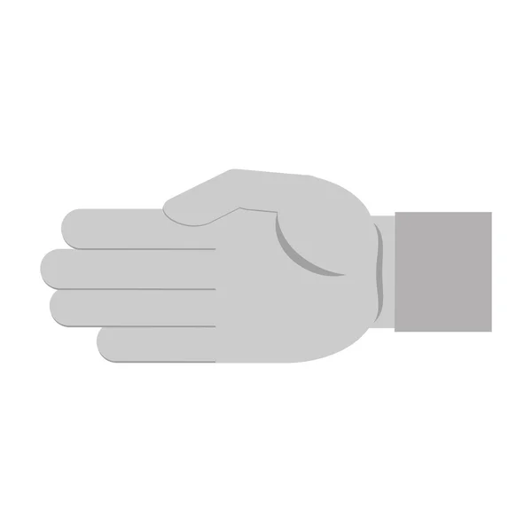 Hand human user isolated icon — Stockový vektor