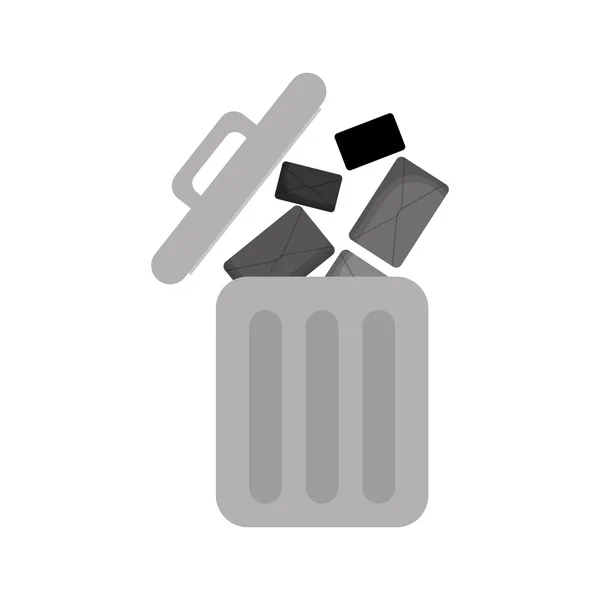 Recycle Bin isolated icon — Stock Vector