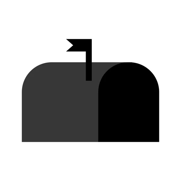 Ícone de mensagem caixa de correio isolado — Vetor de Stock