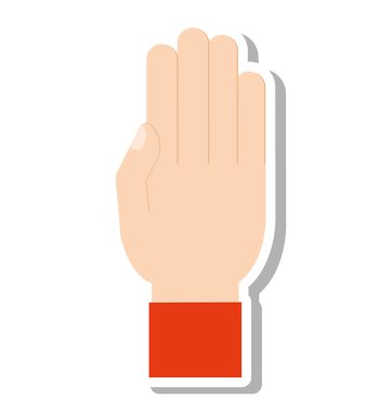 el insan kullanıcı izole simgesi