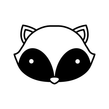 şirin Rakun izole simgesi