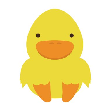 sevimli tavuk izole simgesi