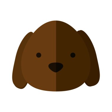 sevimli köpek maskot izole simgesi