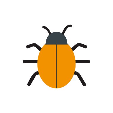 böcek virüs uyarısı izole simgesini