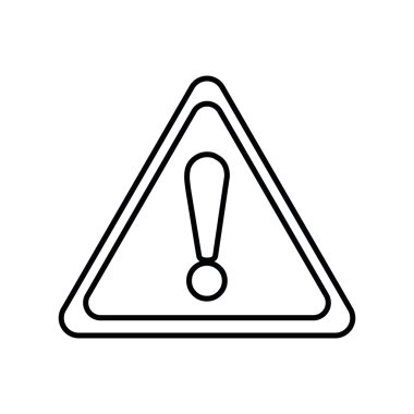 üçgen uyarı sembolü izole simgesini