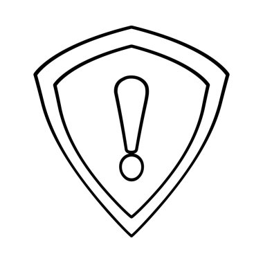 kalkan güvenlik izole simgesi