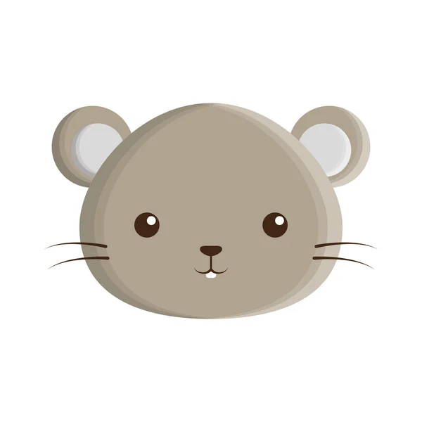 Милая мышиная икона — стоковый вектор
