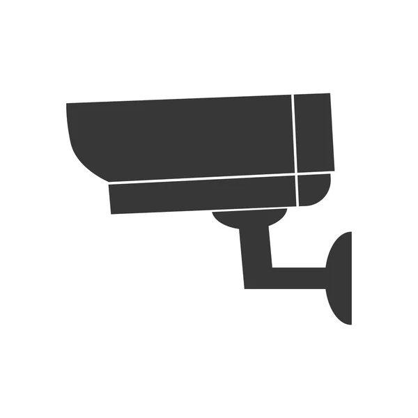 Ícone de câmera de segurança isolado — Vetor de Stock
