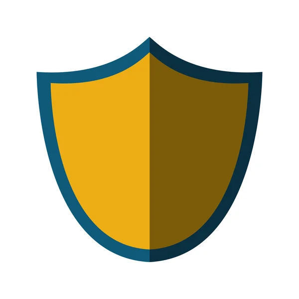 Shield security isolated icon — Stock Vector