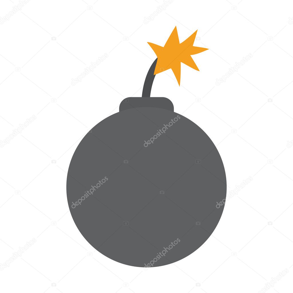 boom danger isolated icon