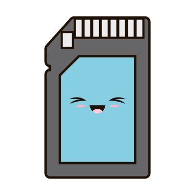 bellek sopa kartı izole simgesi