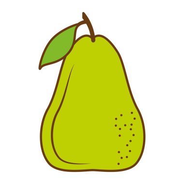 armut taze meyve izole ikonu