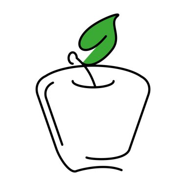 elma taze meyve izole simgesi
