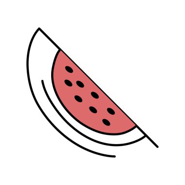 karpuz taze meyve izole simgesi
