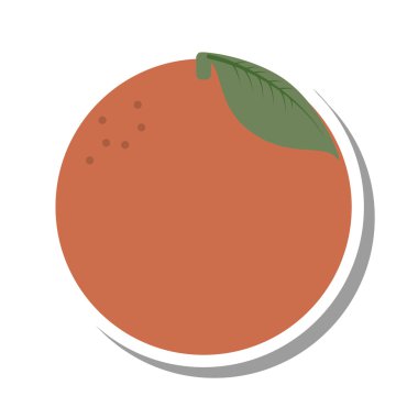 turuncu turunç meyvesi izole edilmiş simge