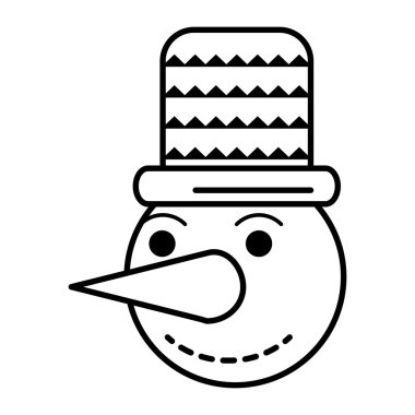 Kardan Adam Noel karakteri izole edilmiş simge