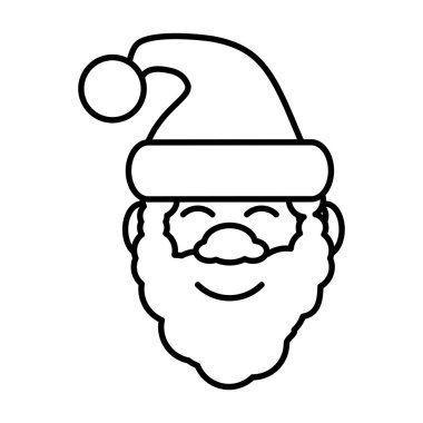 Noel Baba Noel karakter izole simgesi