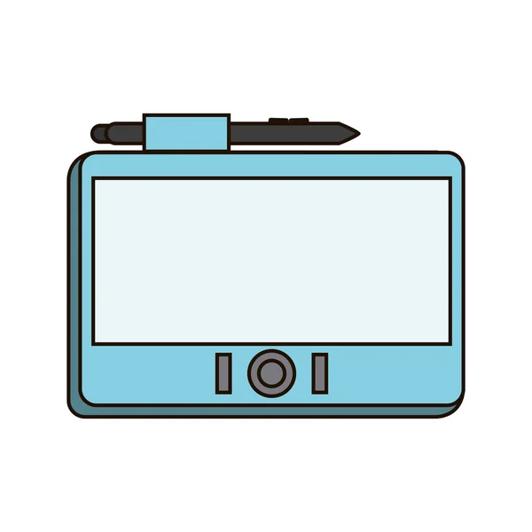Tableta dispositivo aislado icono — Archivo Imágenes Vectoriales