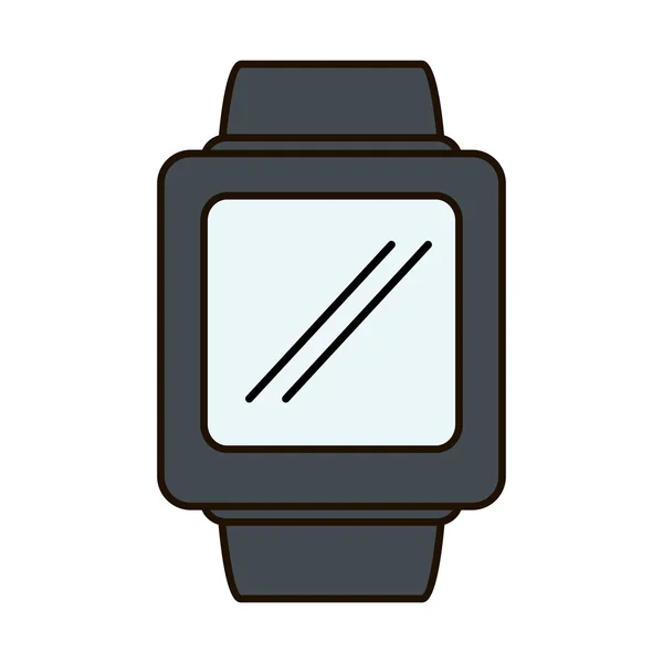 Ícone isolado dispositivo smartwatch — Vetor de Stock