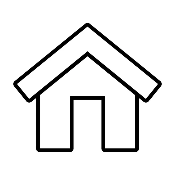 Haus isoliert Ikone — Stockvektor
