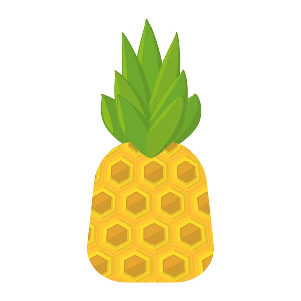 Ananas vers fruit geïsoleerde pictogram — Stockvector